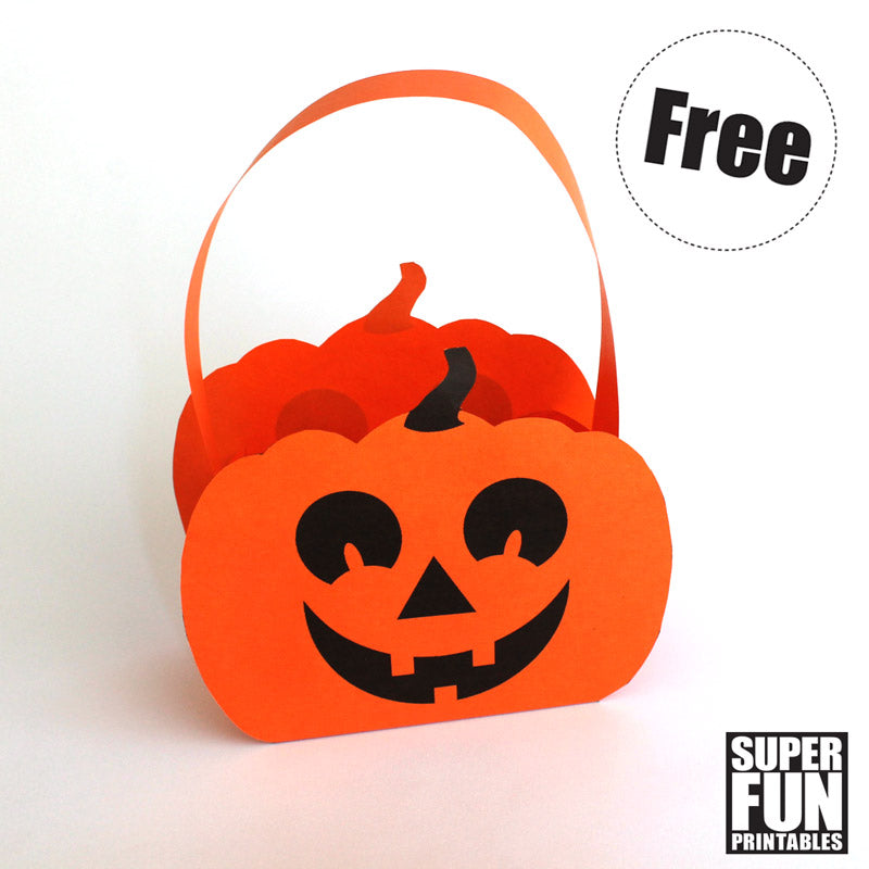 Paper pumpkin basket