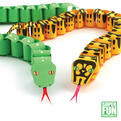 Paper chain snake