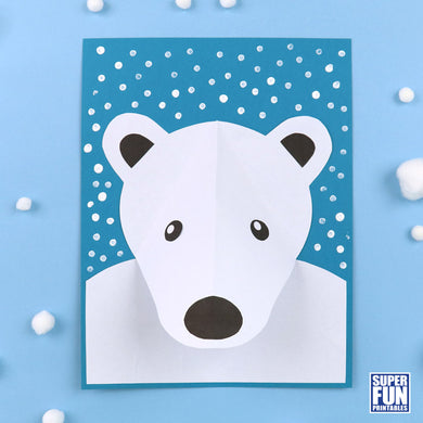 3D Paper Snowman – Super Fun Printables