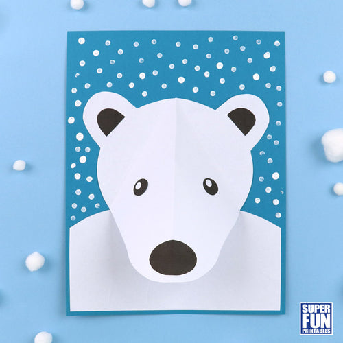 3D polar bear craft