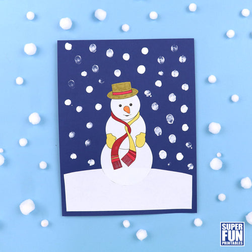 Snowman Winter Scene