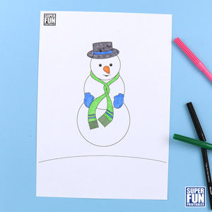 Snowman Winter Scene