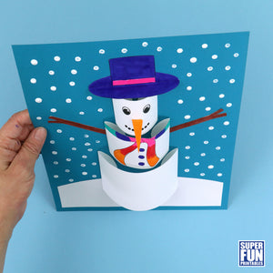 3D Paper Snowman